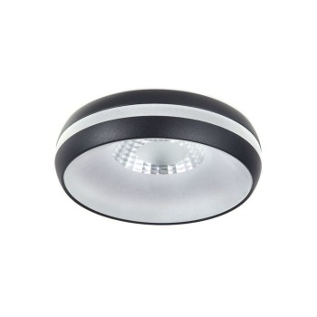 Cristal Record-Dalai Φωτιστικό Οροφής Εντοιχιζόμενο 6W IP44 4000K 550Lm IP44, Μαύρο