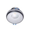 Cristal Record-Dalai Φωτιστικό Οροφής Εντοιχιζόμενο 6W IP44 4000K 550Lm IP44, Μαύρο