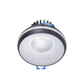 Cristal Record-Dalai Φωτιστικό Οροφής Εντοιχιζόμενο 6W IP44 4000K 550Lm IP44, Μαύρο