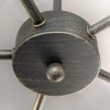 Cristal Record-Atomic Κρεμαστό Φωτιστικό 5 Φωτιστικών E27, Μαύρο  