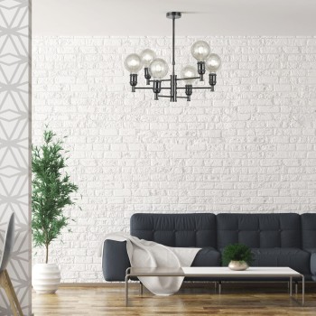 Miyako 6-Light Pendant Light Graphite