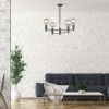 Miyako 4-Light-Pendant Light Graphite