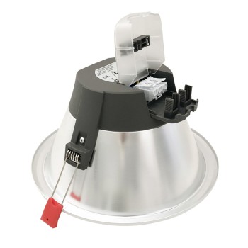 Sol LED Downlight 30W IP44 UGR19 4000K 2850lm White Inox