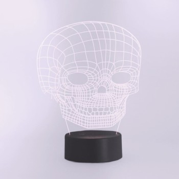 Skull 3D Halloween Table Lamp