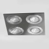 Helium QR111 Quad Recessed Light Aluminium