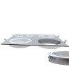Helium QR111 Quad Recessed Light Aluminium