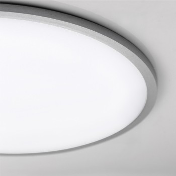 Cristal Record-Kaju Slim Φωτιστικό Οροφής LED 30W Στρογγυλό, Γκρι