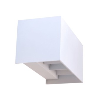Cristal Record-Open Plus Φωτιστικό Εξωτερικού Χώρου Επιτοίχιο LED IP54 4x5W 4000K, Λευκό