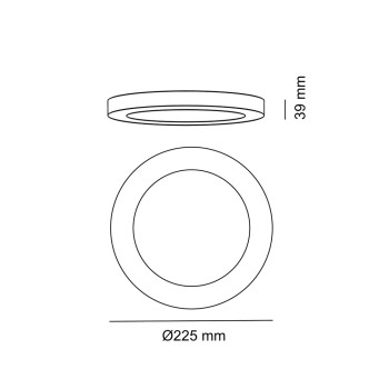Cristal Record-Know Φωτιστικό Οροφής LED 12W 4000K στρογγυλό, λευκό