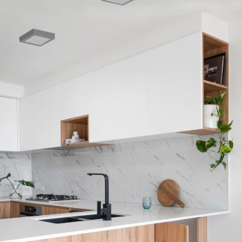 Cristal Record-Know Φωτιστικό Οροφής LED 12W 4000K Τετράγωνο, Γκρι