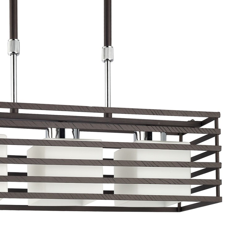 Cristal Record-Cell Κρεμαστό Φωτιστικό 3xE27, Wenge