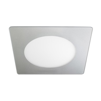 Cristal Record-Novo Lux Φωτιστικό Οροφής LED Χωνευτό 12W Τετράγωνο ,Γκρι