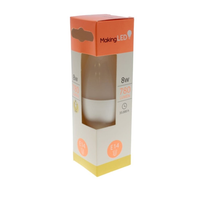 Light bulb C37 E14 8W 3000K