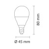 Light bulb G45 E14 6W 4000K