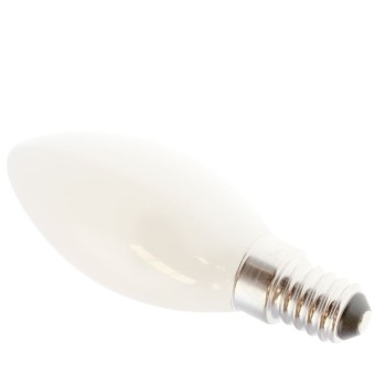 Milky LED Light Bulb C37 E14 6W 6000K