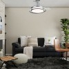 Cristal Record-Antila Mini-Silver Ανεμιστήρας οροφής LED ΚΩΔ.-85-402-40-281