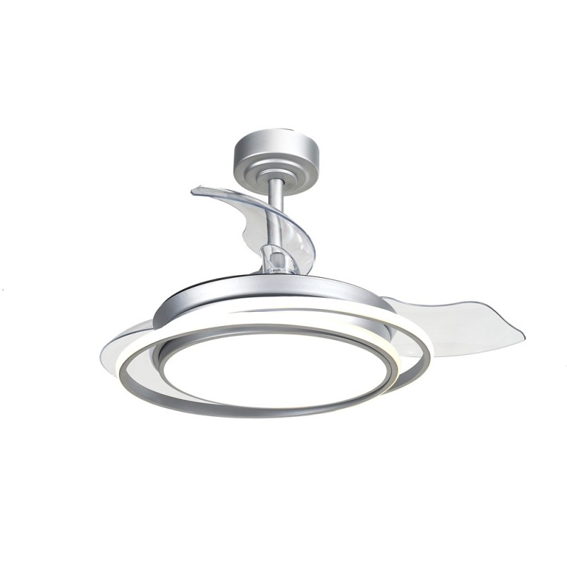 Cristal Record-Antila Mini-Silver Ανεμιστήρας οροφής LED ΚΩΔ.-85-402-40-281