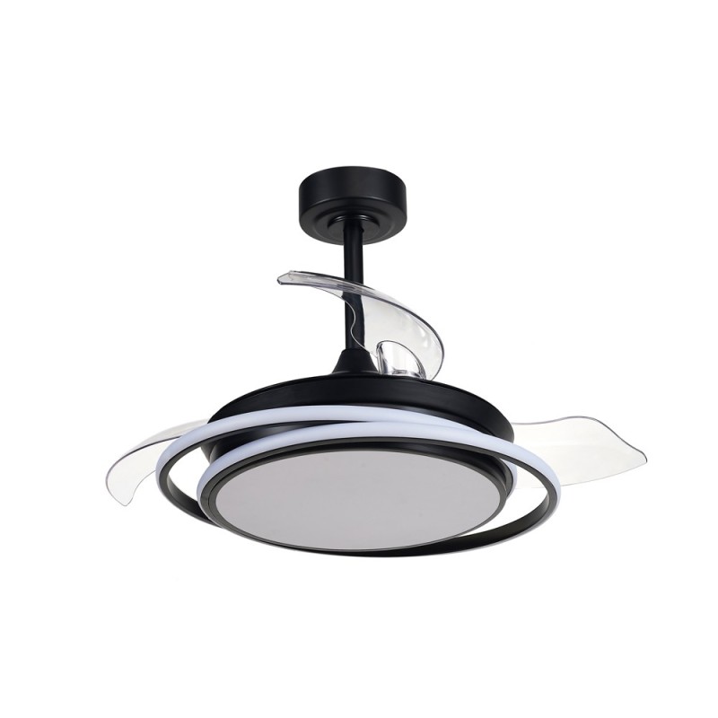 Cristal Record-Antila Mini-Black Ανεμιστήρας οροφής LED ΚΩΔ.-85-402-40-180