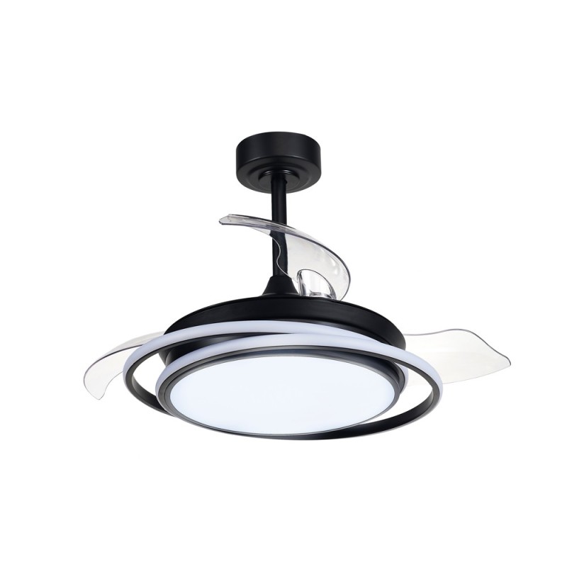 Cristal Record-Antila Mini-Black Ανεμιστήρας οροφής LED ΚΩΔ.-85-402-40-180