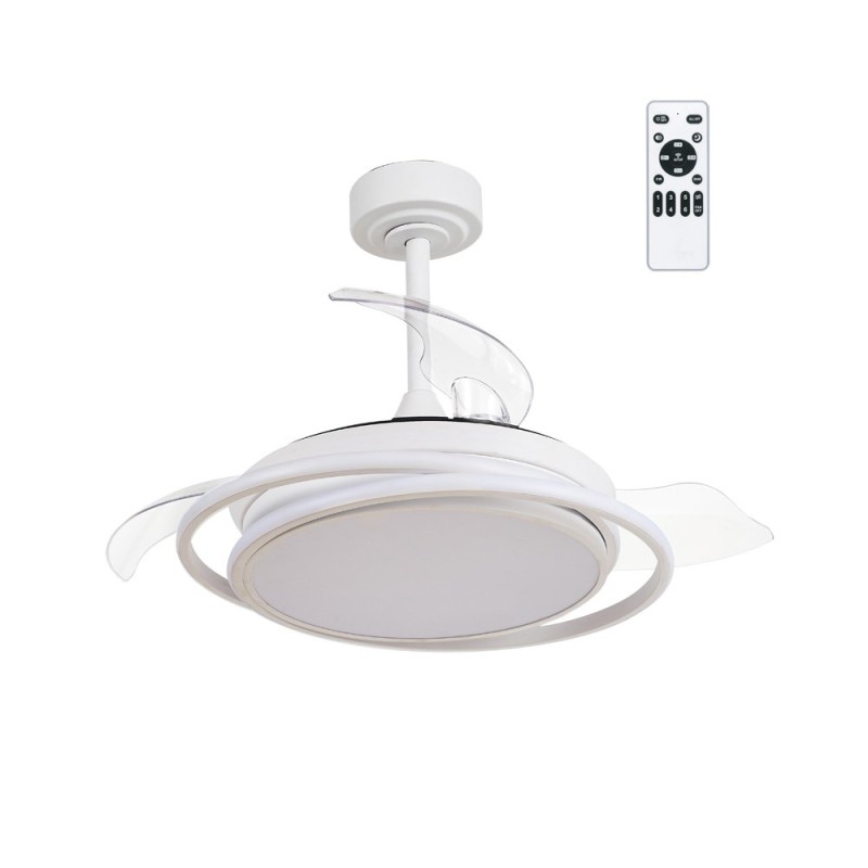 Cristal Record-Antila Mini-White Ανεμιστήρας οροφής LED ΚΩΔ.-85-402-40-100