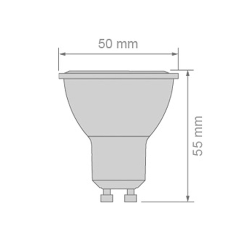 LED Bulb 7W GU10 830Lm 4000K Glass