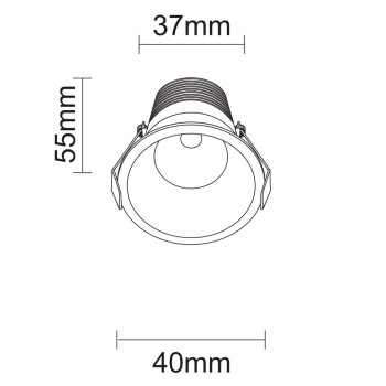 Lanka Recessed Module LED 5W 500Lm CCT