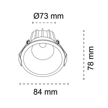 Nosy Recessed Module LED 12W 1200Lm CCT