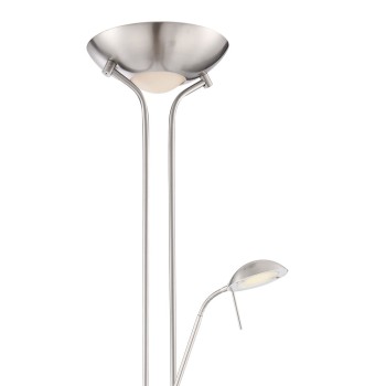 Cristal Record-Lampa Φωτιστικό δαπέδου LED 18W+5W 3000K, Νικέλιο