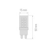 Pack of 2 LED Bulbs G9 3.5W 370Lm 4000K