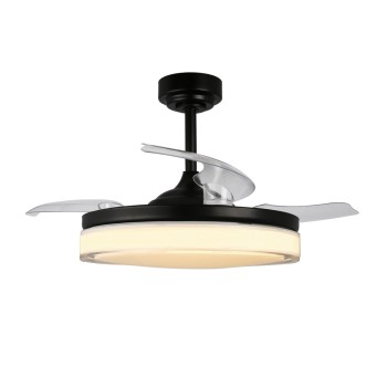 Cristal Record-Ανεμιστήρας οροφής Aneto LED 72W 7920Lm Μαύρο ΚΩΔ.-85-066-72-180