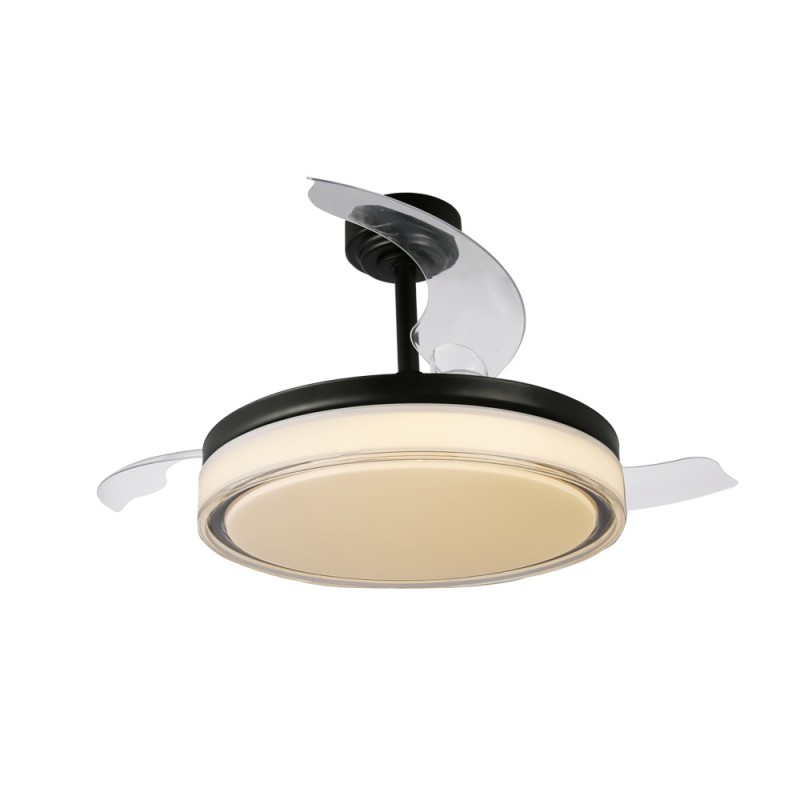 Cristal Record-Ανεμιστήρας οροφής Aneto LED 72W 7920Lm Μαύρο ΚΩΔ.-85-066-72-180