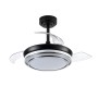 Cristal Record-Ανεμιστήρας οροφής Lander Mini LED 46W Μαύρο ΚΩΔ.-85-011-36-180