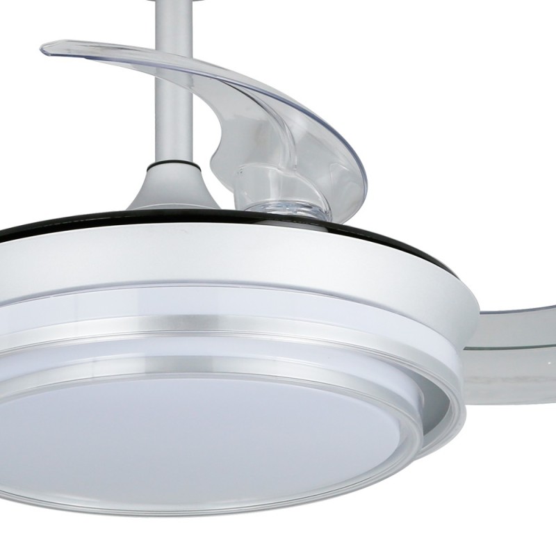 Cristal Record-Ανεμιστήρας οροφής Lander Mini Silver LED 46W ΚΩΔ.- 85-011-36-281