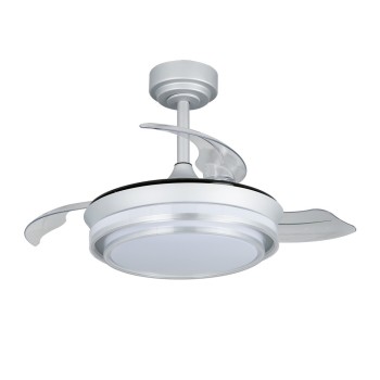 Cristal Record-Ανεμιστήρας οροφής Lander Mini Silver LED 46W ΚΩΔ.- 85-011-36-281