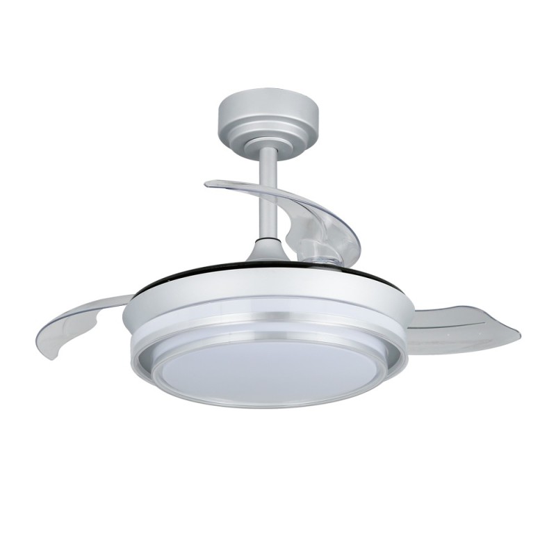 Cristal Record-Ανεμιστήρας οροφής Lander Mini Silver LED 46W ΚΩΔ.- 85-011-36-281