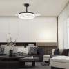 Cristal Record-Ανεμιστήρας οροφής Naira LED 50W Μαύρο ΚΩΔ.-85-301-10-180