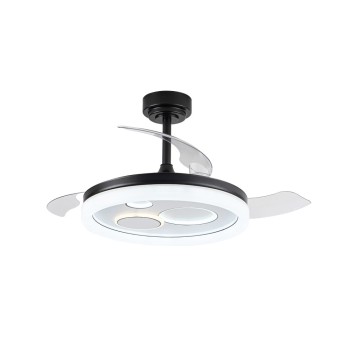 Cristal Record-Ανεμιστήρας οροφής Naira LED 50W Μαύρο ΚΩΔ.-85-301-10-180