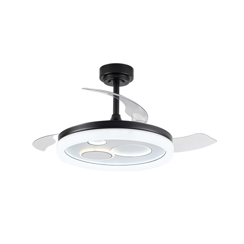 Cristal Record-Ανεμιστήρας οροφής Naira LED 50W Μαύρο ΚΩΔ.-85-301-10-180