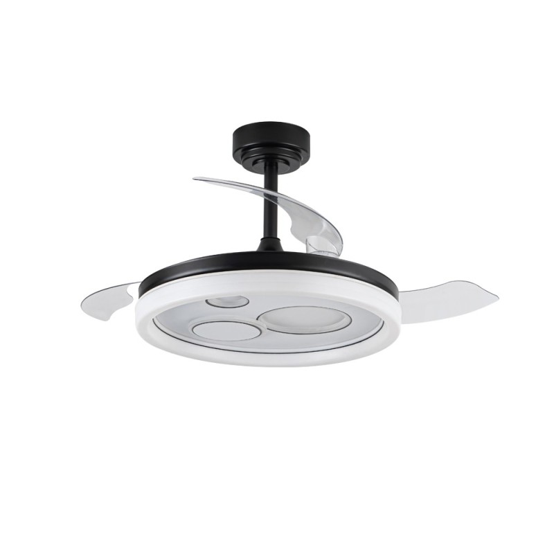 Cristal Record-Ανεμιστήρας οροφής Naira LED 50W Μαύρο ΚΩΔ.-85-301-10-180