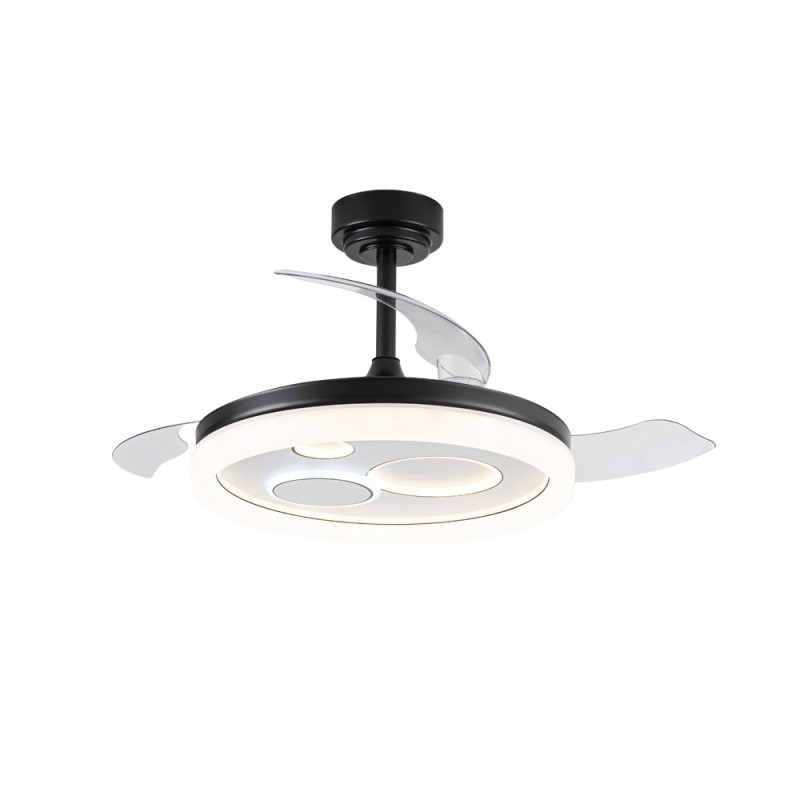 Cristal Record-Ανεμιστήρας οροφής Naira LED 50W Μαύρο ΚΩΔ.-85-301-10-180