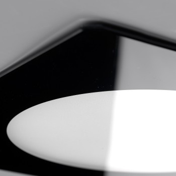 Cristal Record-Novo Lux Φωτιστικό Οροφής LED Χωνευτό 20W Τετράγωνο, Μαύρο
