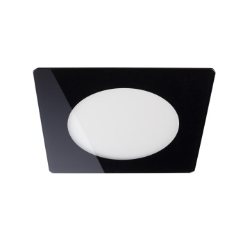 Cristal Record-Novo Lux Φωτιστικό Οροφής LED Χωνευτό 6W Τετράγωνο, Μαύρο