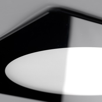 Cristal Record-Novo Lux Φωτιστικό Οροφής LED Χωνευτό 6W Τετράγωνο, Μαύρο