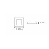 Novo Plus Surface Mounted LED Downlight SQ 6W Grey