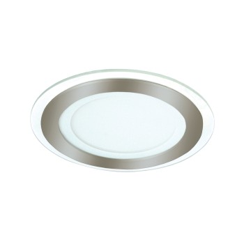Cristal Record-Kairo Φωτιστικό Οροφής LED 6W 3000K Στρογγυλό, Νίκελ