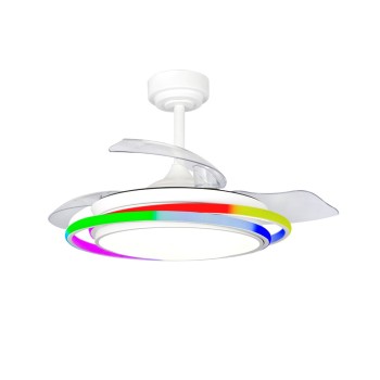 Cristal Record-Ανεμιστήρας οροφής Antila Mini LED 45W Λευκός ΚΩΔ.-85-094-36-000