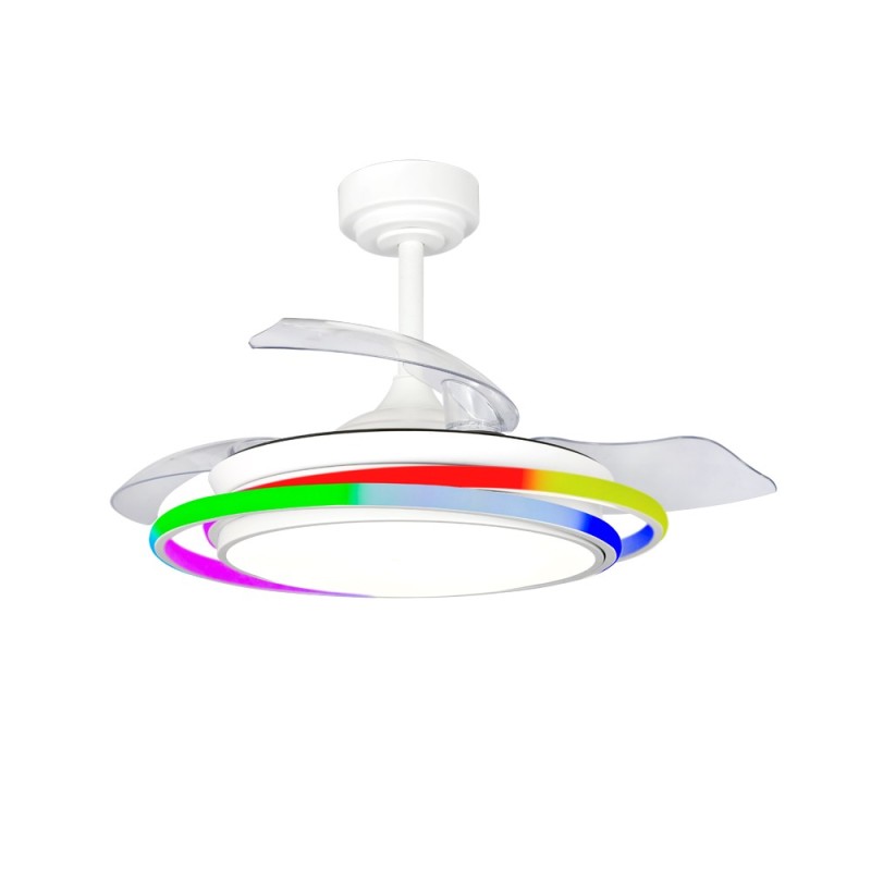 Cristal Record-Ανεμιστήρας οροφής Antila Mini LED 45W Λευκός ΚΩΔ.-85-094-36-000