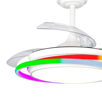 Cristal Record-Ανεμιστήρας οροφής Antila Mini LED 45W Λευκός ΚΩΔ.-85-094-36-000