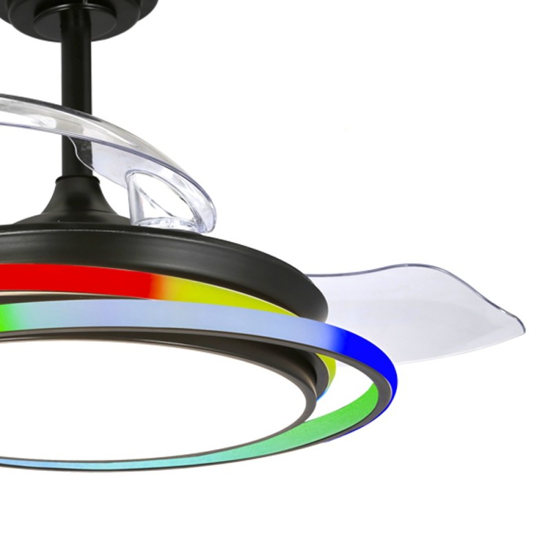 Cristal Record-Ανεμιστήρας οροφής Antila Mini LED 45W Μαύρος ΚΩΔ.-85-094-36-180