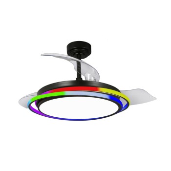Cristal Record-Ανεμιστήρας οροφής Antila LED 65W Μαύρος ΚΩΔ.-85-094-42-180